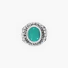 ANELLO CELEBRATIVO OVALE PERSONALIZZABILE IN ARGENTO