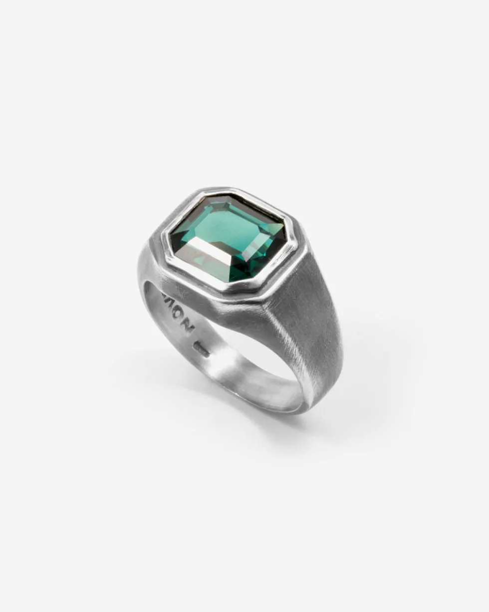ANELLO CHEVALIER BOLD PUNCH IN ARGENTO