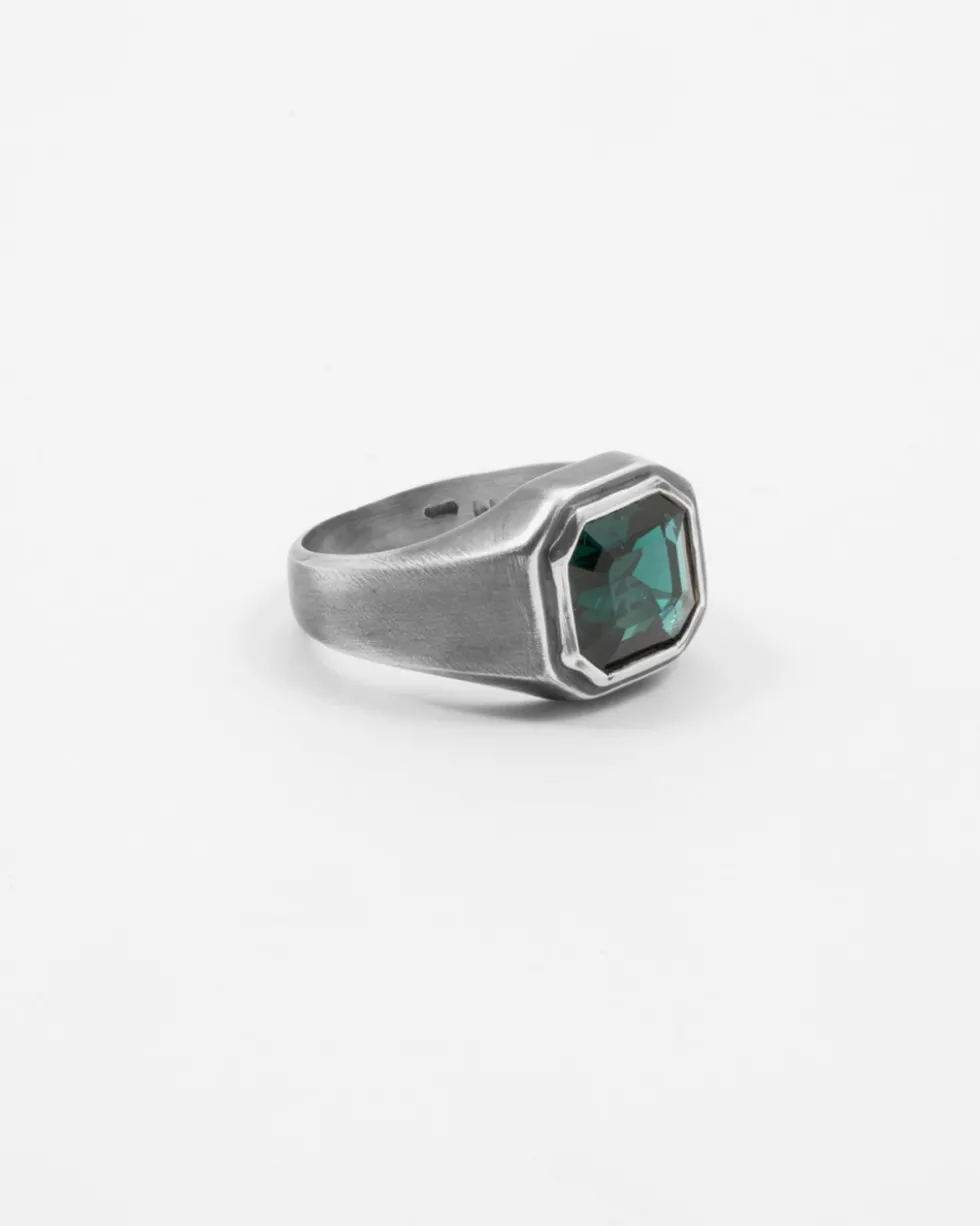 ANELLO CHEVALIER BOLD PUNCH IN ARGENTO