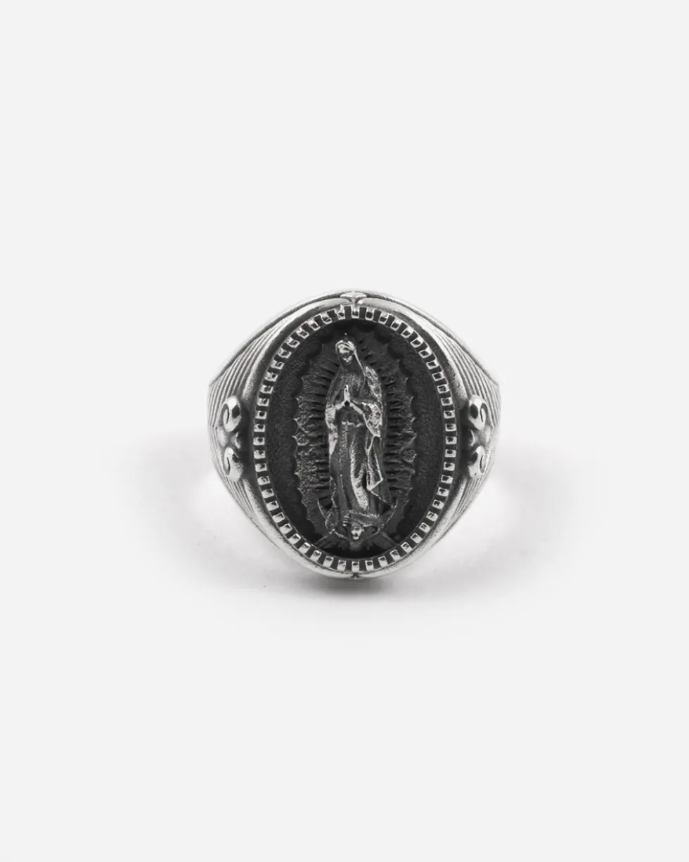 ANELLO CHEVALIER MADONNA GUADALUPE IN ARGENTO