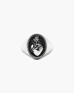 ANELLO CHEVALIER OVALE CUORE SACRO