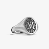 ANELLO CHEVALIER OVALE MEDIO CON LETTERA INIZIALE PERSONALIZZATA
