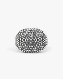 ANELLO CHEVALIER QUADRATO PUNTINATO DA MIGNOLO