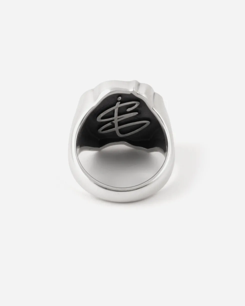 ANELLO CHEVALIER ROSA EROX IN ARGENTO