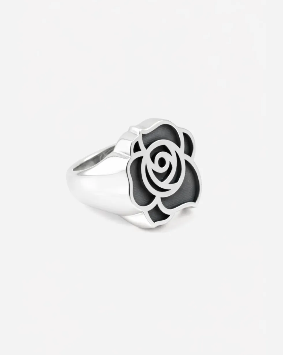 ANELLO CHEVALIER ROSA EROX IN ARGENTO