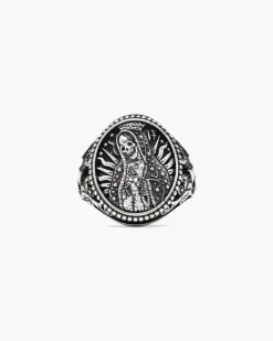 ANELLO CHEVALIER SANTA MUERTE IN ARGENTO