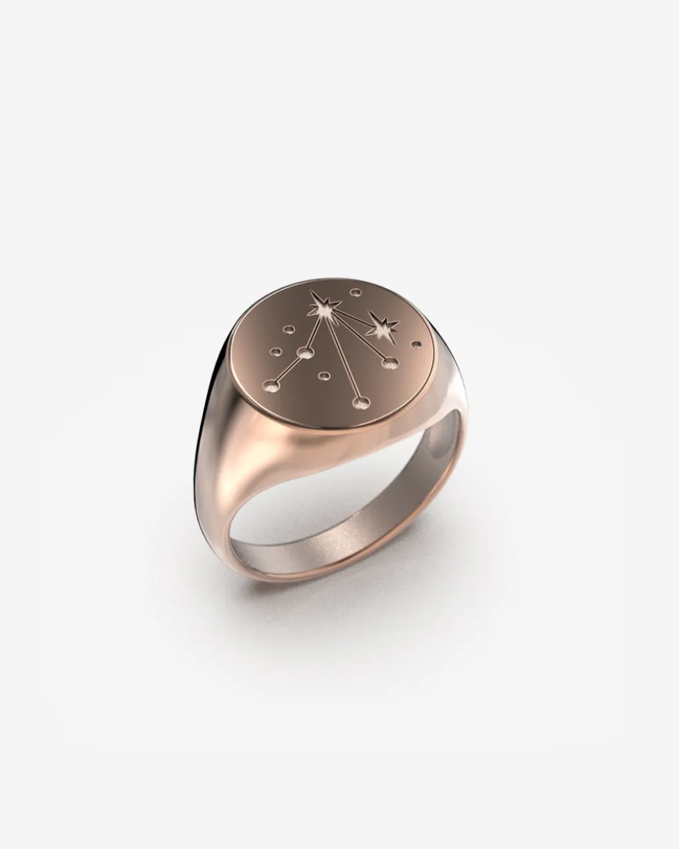 ANELLO CHEVALIER TONDO IN ORO