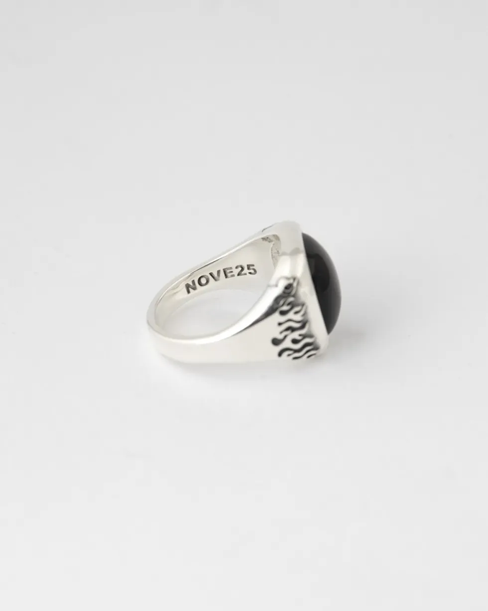 ANELLO CHEVALIER VISION OF SUPER CON PIETRA NERA