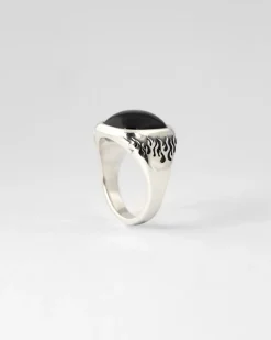 ANELLO CHEVALIER VISION OF SUPER CON PIETRA NERA