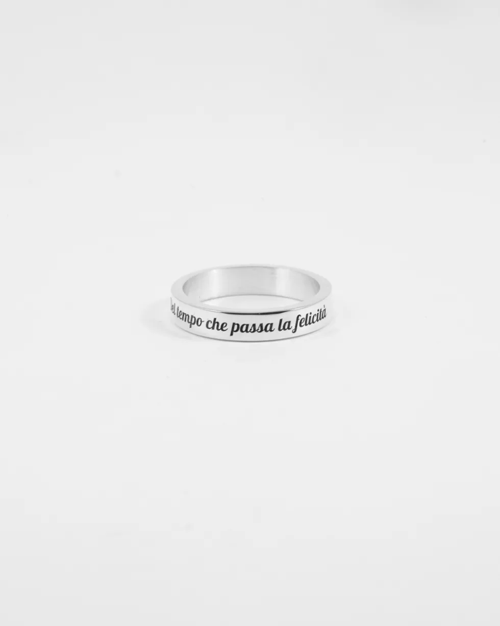 ANELLO FASCIA H4 IN ARGENTO CON INCISIONE PERSONALIZZABILE