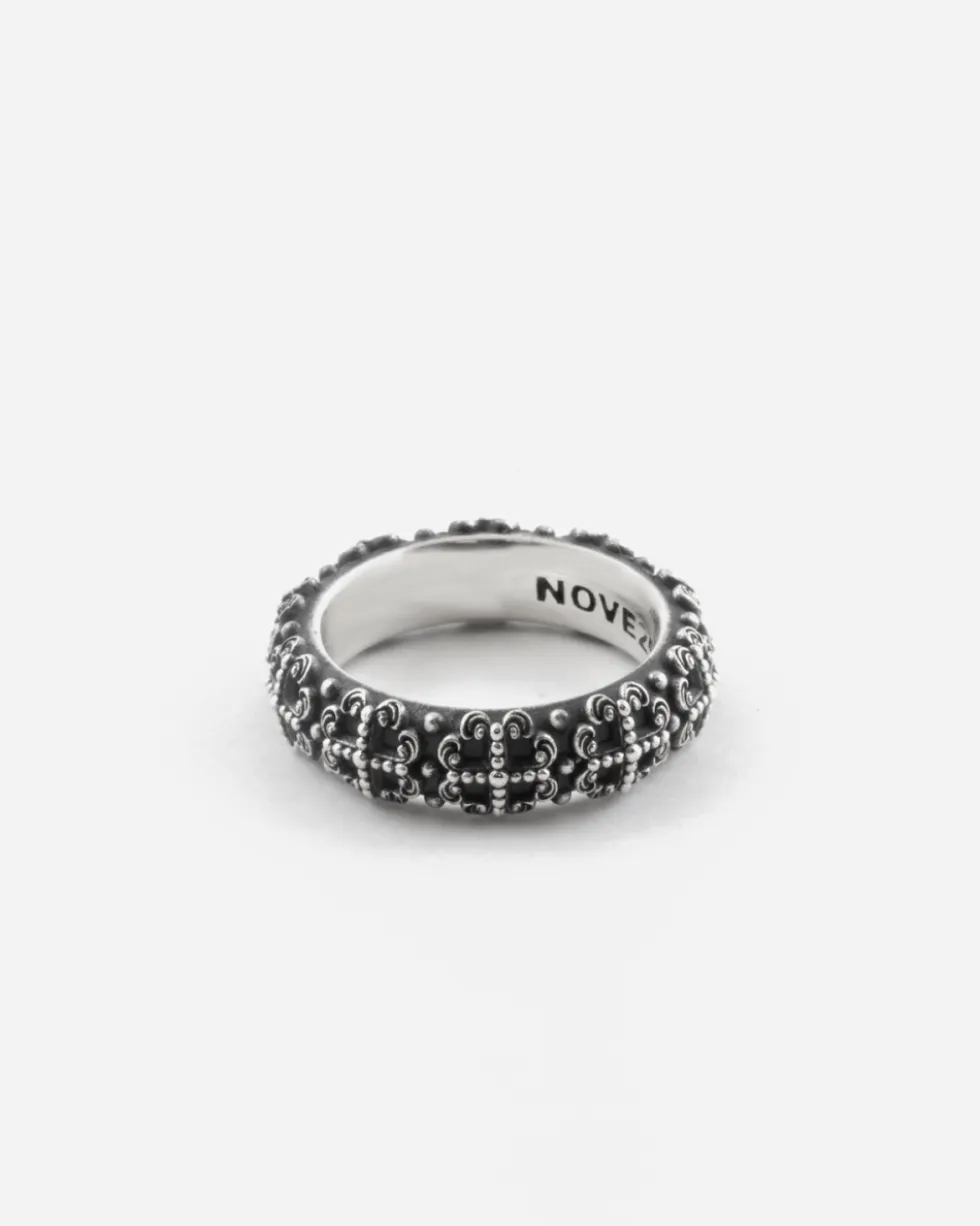 ANELLO FEDE GOTICA PROMESA IN ARGENTO