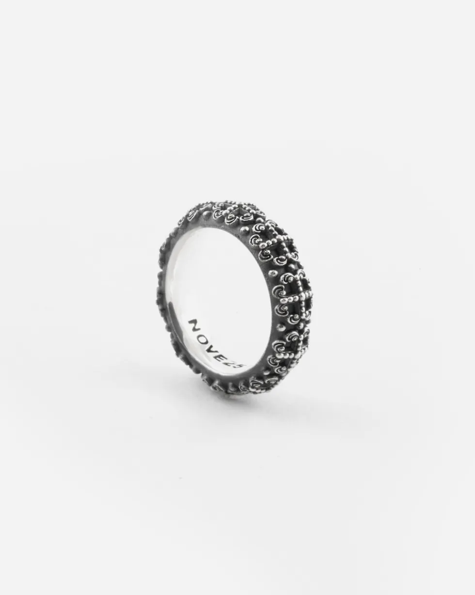 ANELLO FEDE GOTICA PROMESA IN ARGENTO