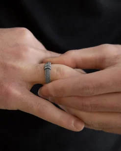 ANELLO FEDE MAGNA GRECIA IN ARGENTO