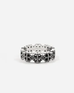 ANELLO FEDE MODULI GOTICI REAL IN ARGENTO