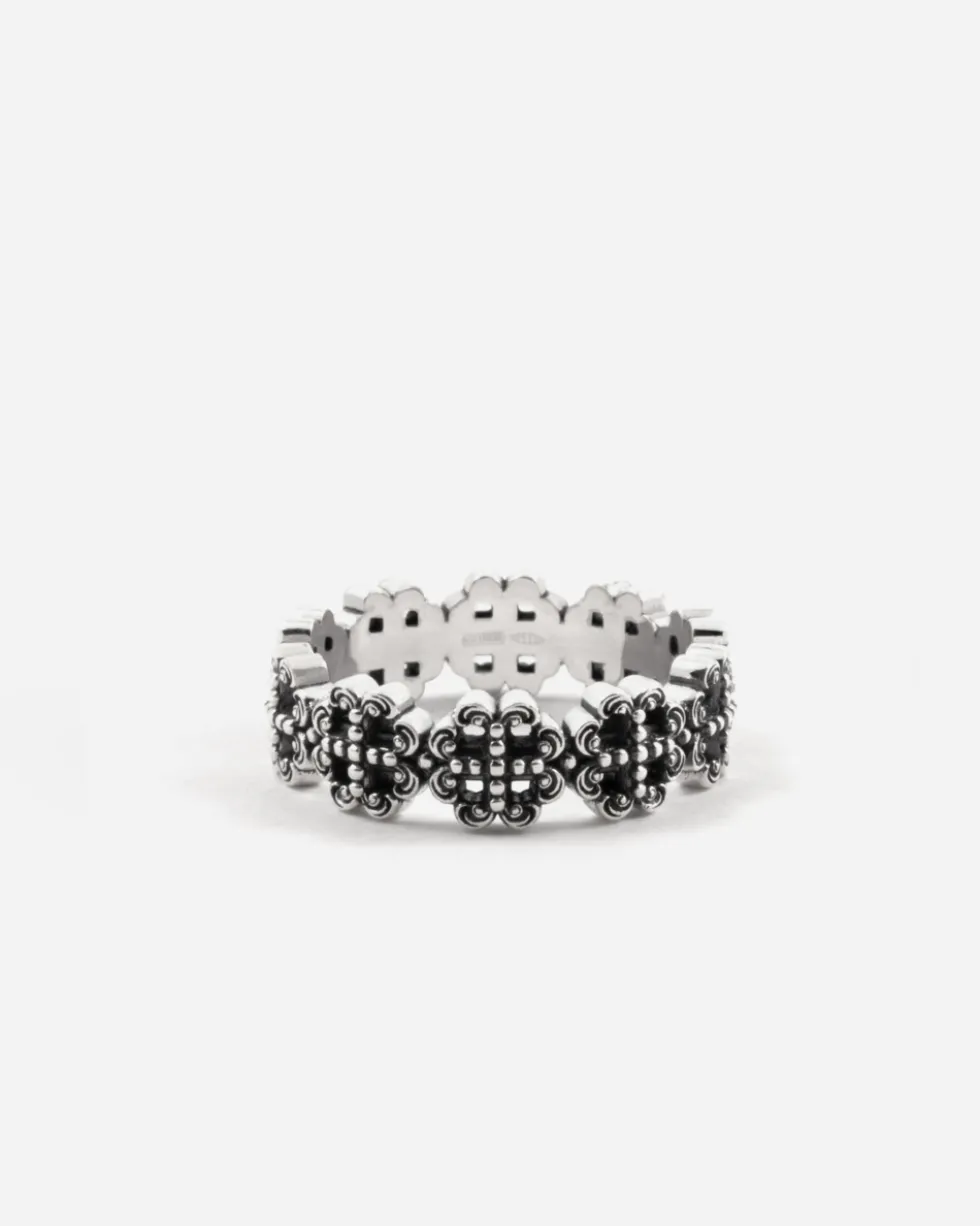 ANELLO FEDE MODULI GOTICI REAL IN ARGENTO