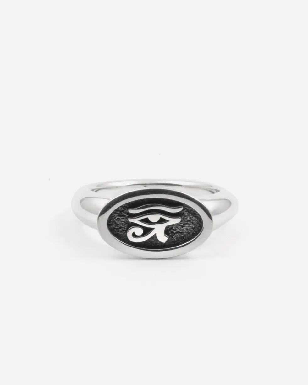 ANELLO FEDONA EYE OF HORUS IN ARGENTO