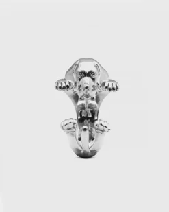 ANELLO HUG CANE BEAGLE IN ARGENTO