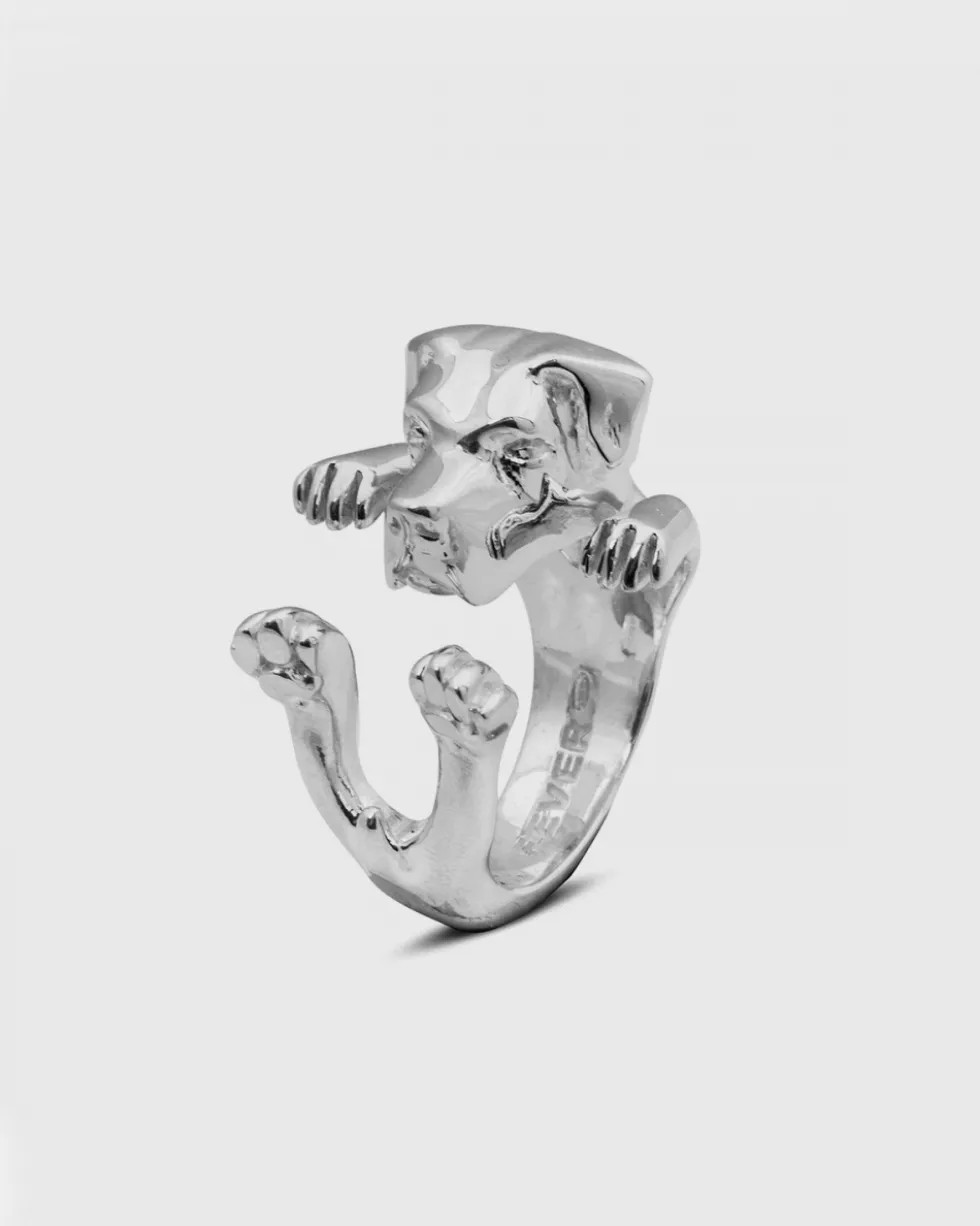 ANELLO HUG CANE CORSO IN ARGENTO