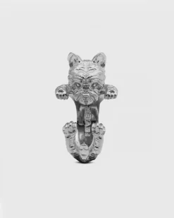 ANELLO HUG CANE YORKSHIRE IN ARGENTO