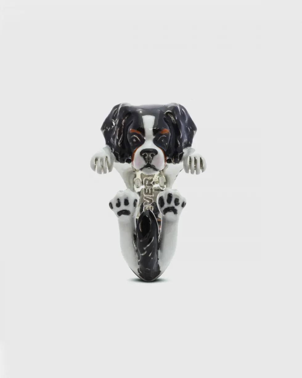 ANELLO HUG CAVALIER KING CHARLES SPANIEL SMALTATO