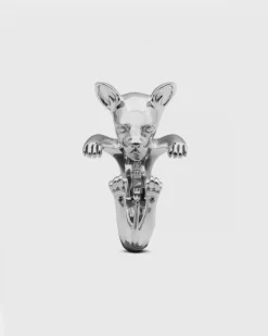ANELLO HUG CHIHUAHUA IN ARGENTO