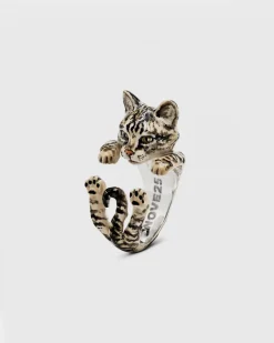 ANELLO HUG EUROPEO / SMALTO TIGRATO CAT FEVER