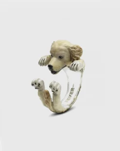 ANELLO HUG GOLDEN RETRIEVER SMALTATO