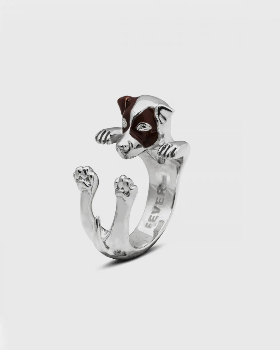 ANELLO HUG JACK RUSSEL IN ARGENTO