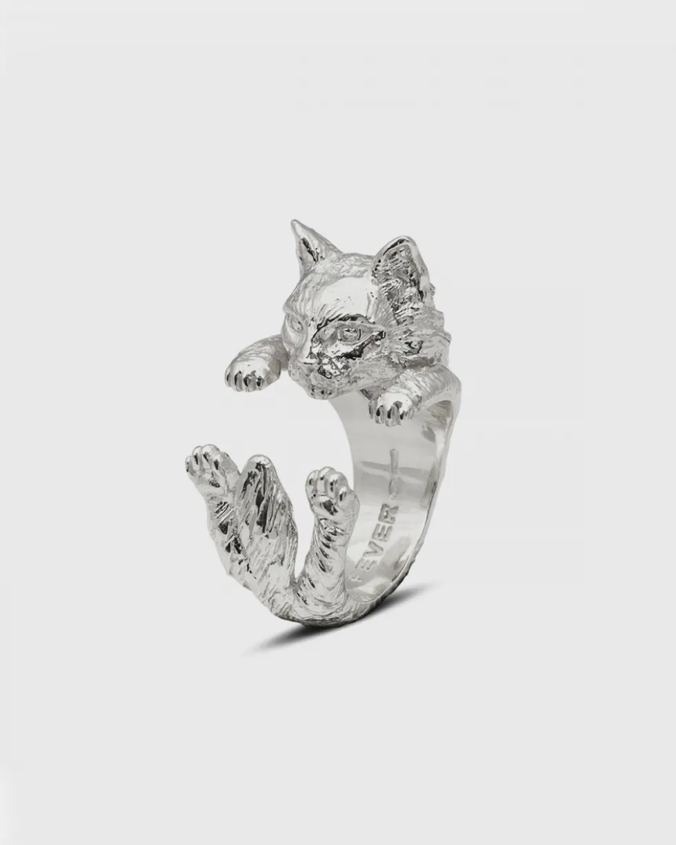 ANELLO HUG NORVEGESE DELLE FORESTE / ARGENTO LUCIDO