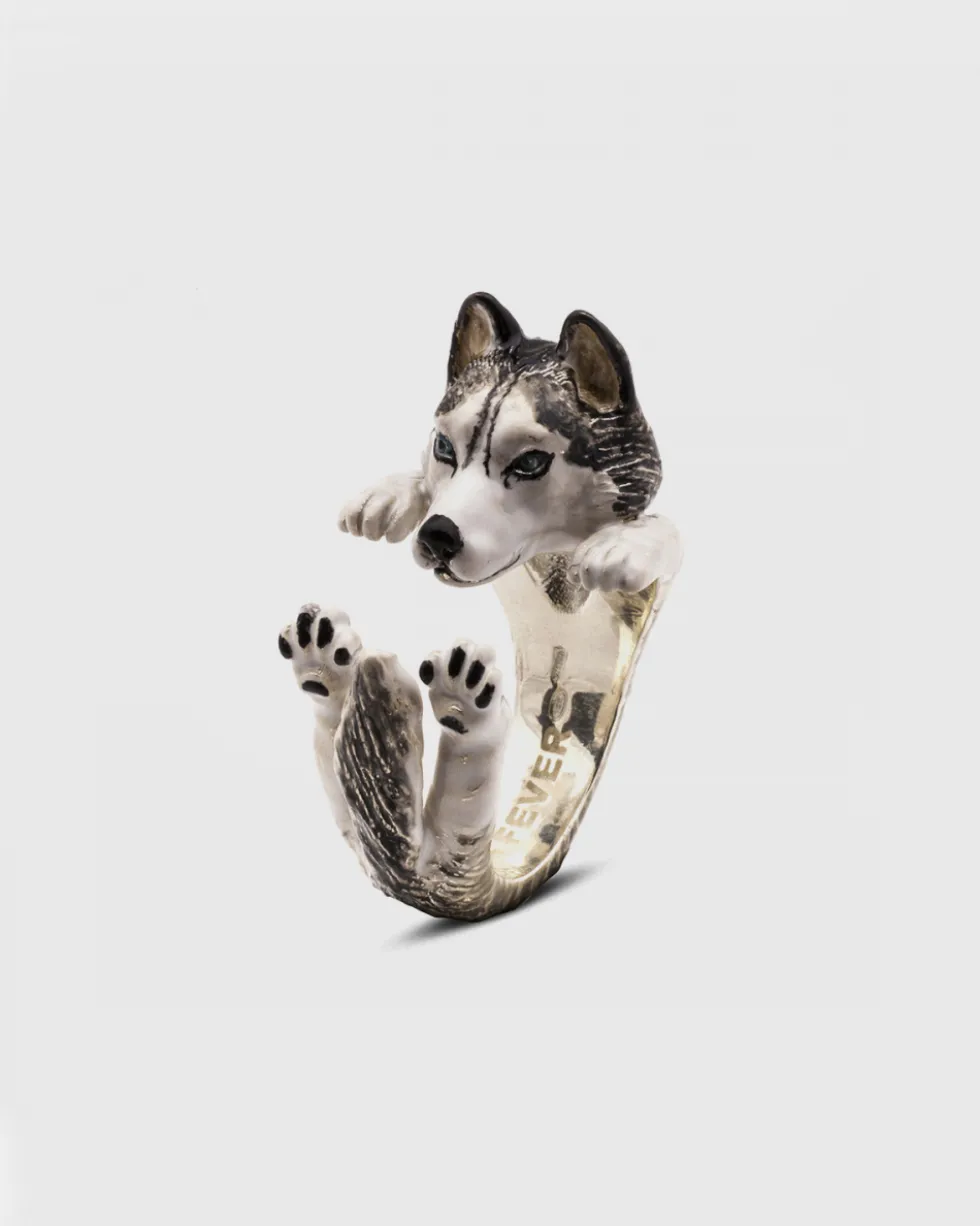 ANELLO HUG SIBERIAN HUSKY SMALTATO
