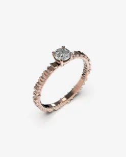 ANELLO SOLITARIO LYRICS ORO CON DIAMANTE