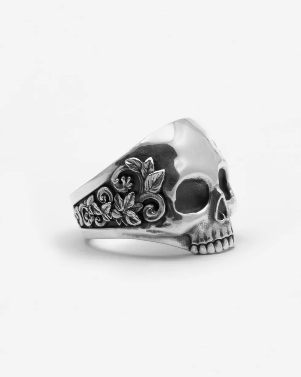 ANELLO TESCHIO BAROQUE IN ARGENTO