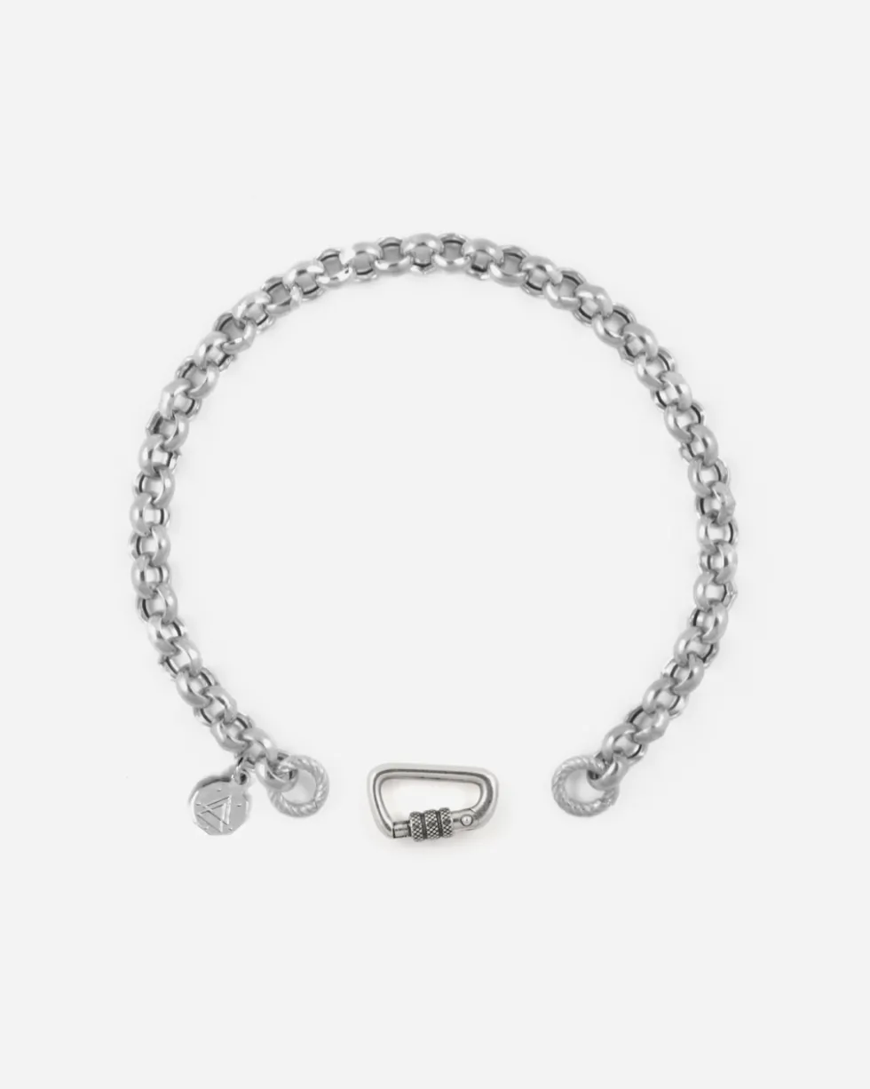 BRACCIALE BERGER 500 IN ARGENTO CON MOSCHETTONE