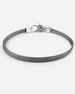 BRACCIALE CALZA PIATTA IN ARGENTO