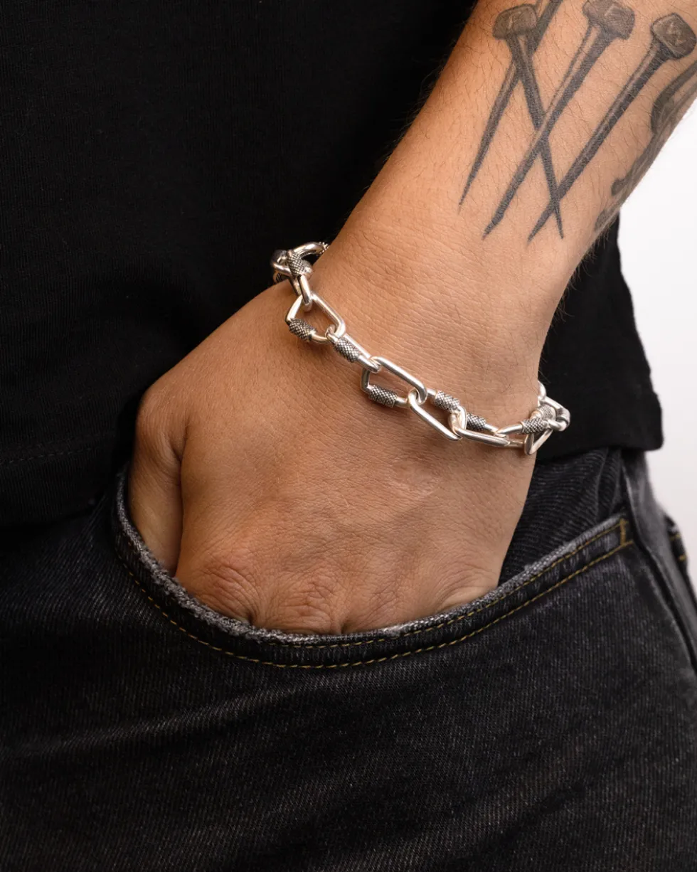 BRACCIALE CATENA MOSCHETTONI