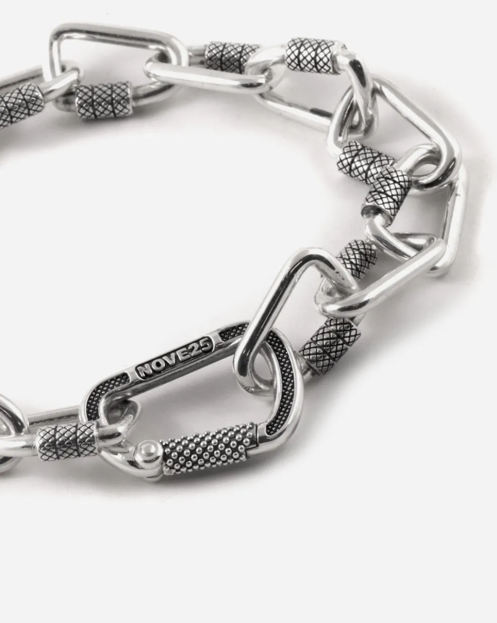 BRACCIALE CATENA MOSCHETTONI