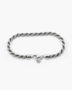 BRACCIALE CORDA IN ARGENTO 100