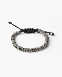 BRACCIALE CORDA MAGLINE TORCHON IN ARGENTO