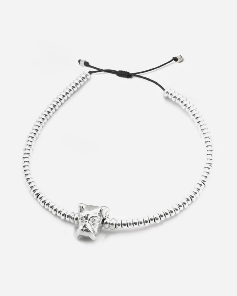 BRACCIALE DOG FEVER TESTA BOXER IN ARGENTO