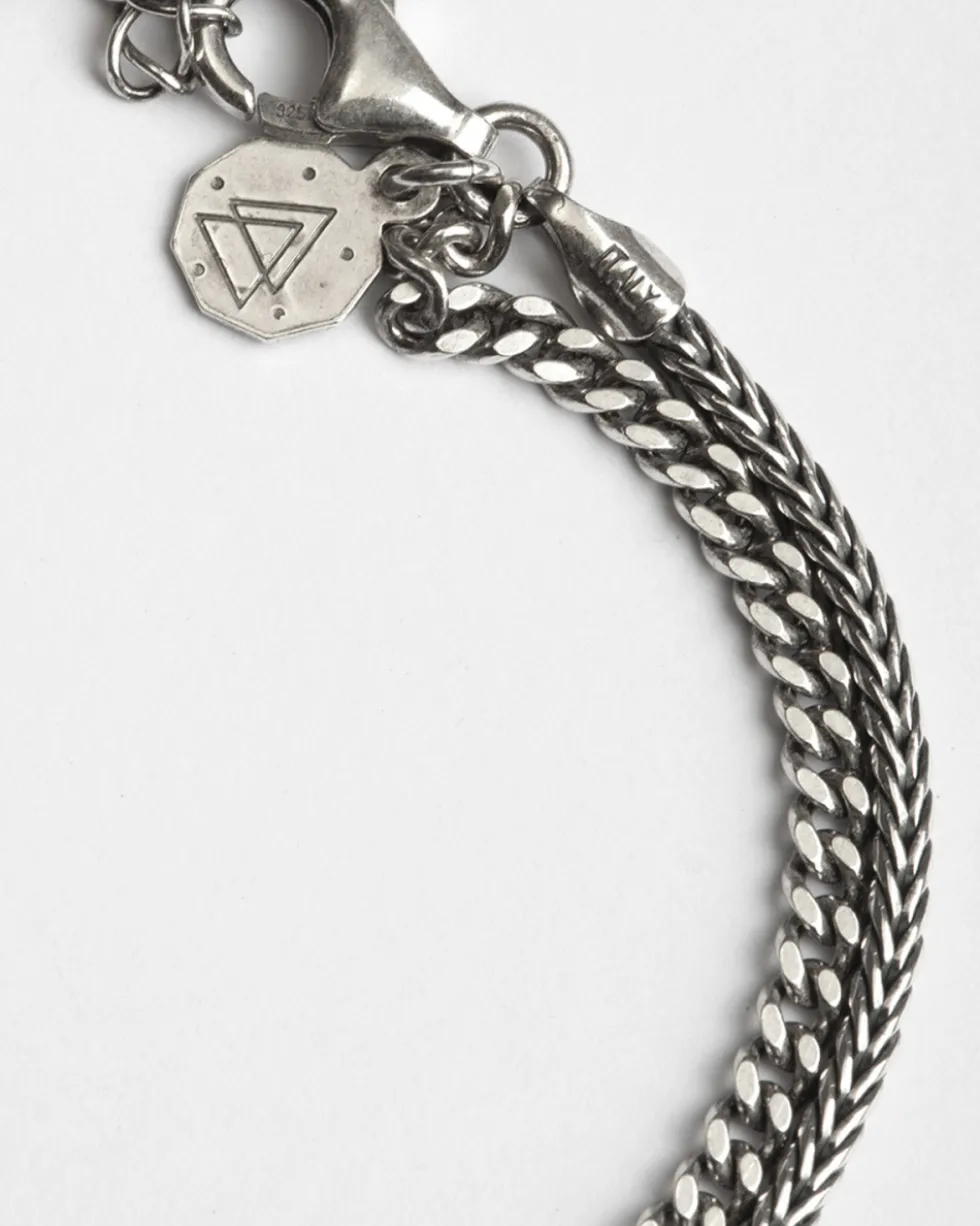 BRACCIALE DUE FILI GRUMETTA E CODA DI VOLPE
