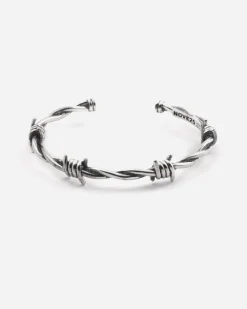 BRACCIALE FILO SPINATO IN ARGENTO