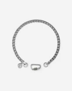 BRACCIALE GRUMETTA 120 IN ARGENTO CON MOSCHETTONE