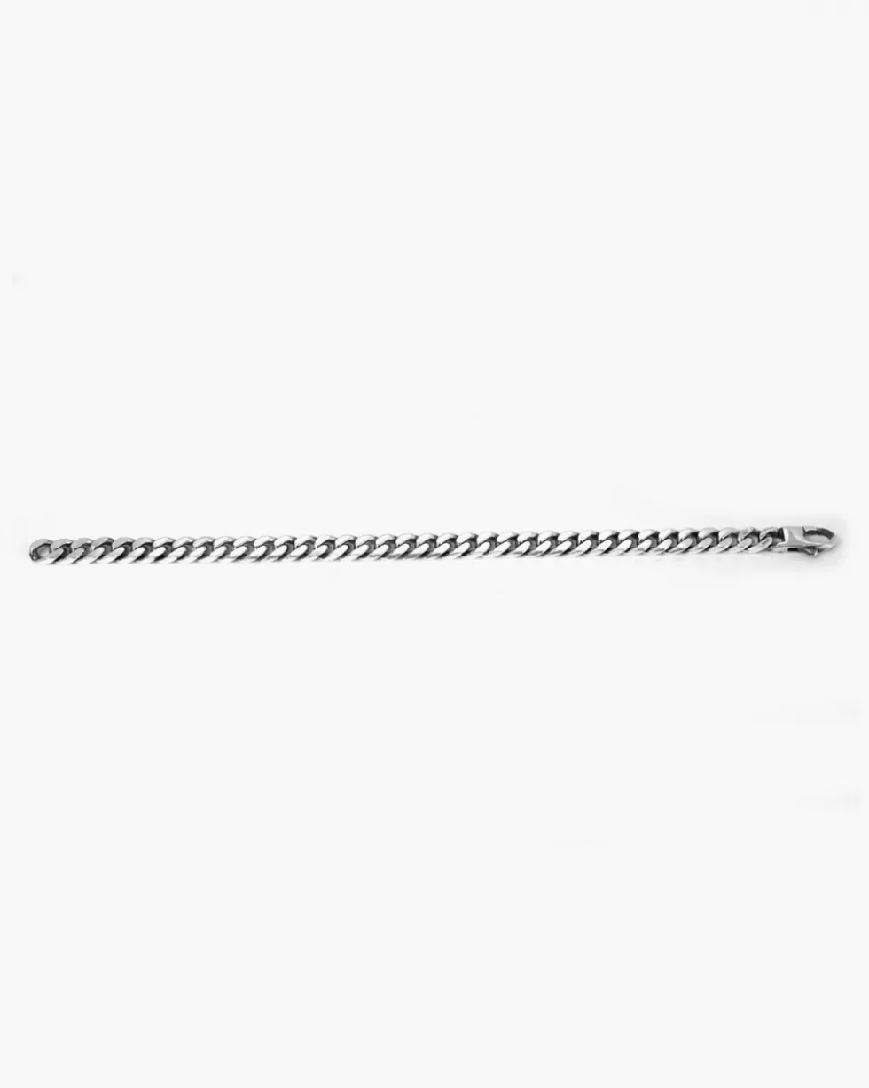 BRACCIALE GRUMETTA QUADRATA FILO 200 IN ARGENTO