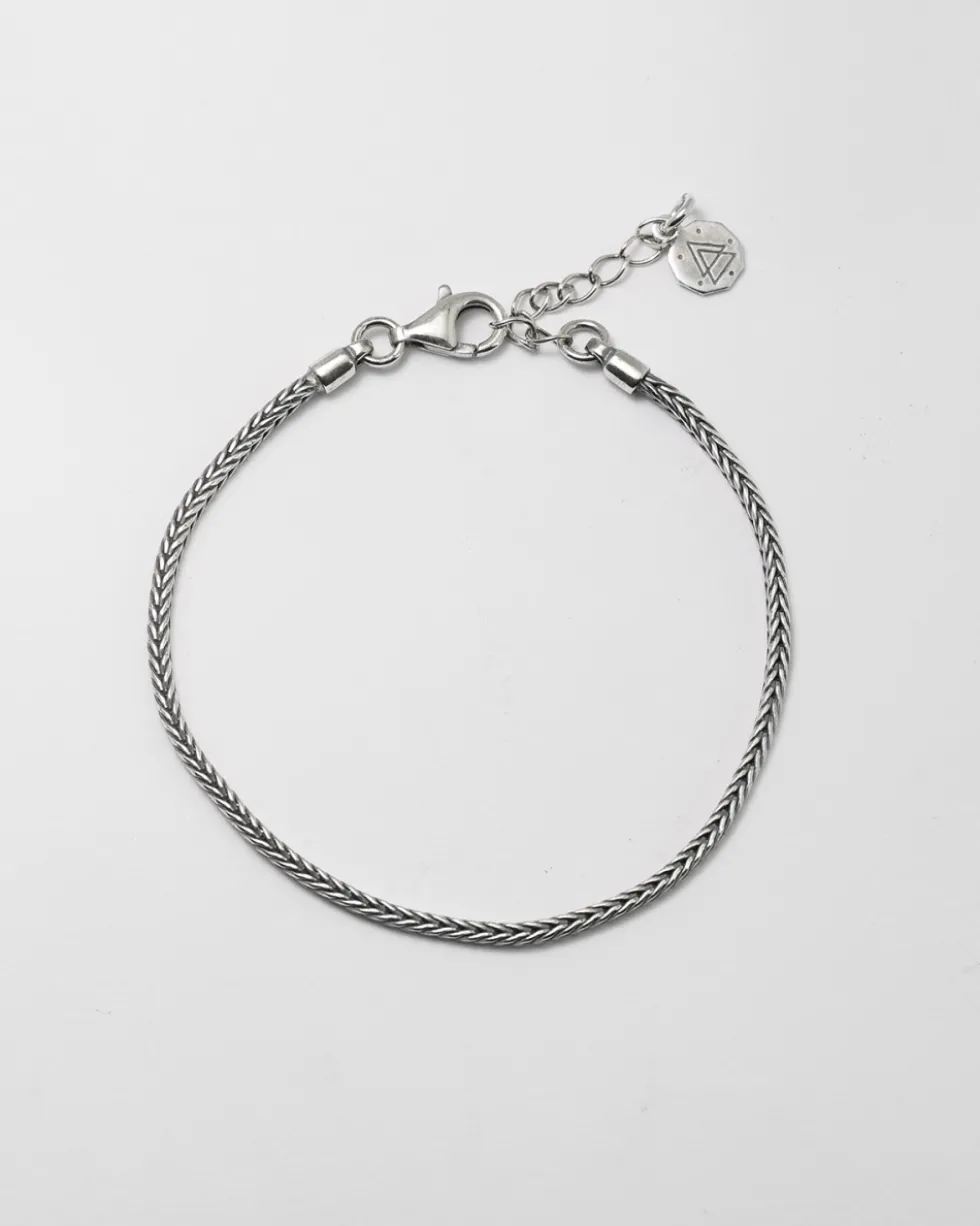 BRACCIALE IN ARGENTO CODA DI VOLPE