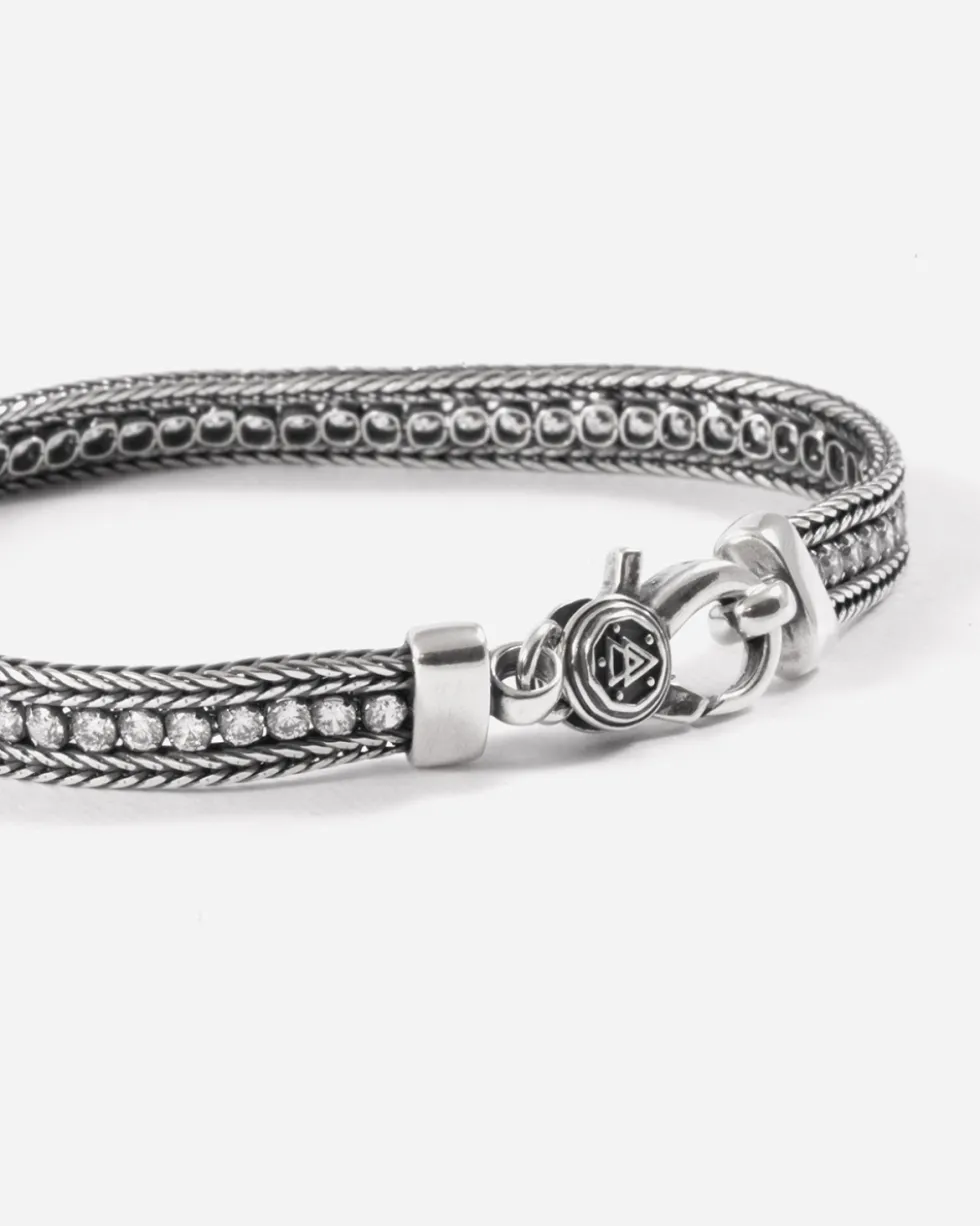 BRACCIALE TENNIS WHITE FOXTAIL CON BRILLANTI