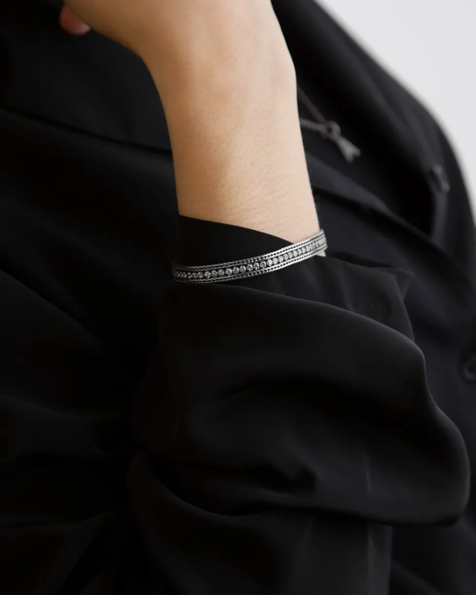 BRACCIALE TENNIS WHITE FOXTAIL CON BRILLANTI