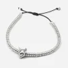 BRACCIALE TESTA GATTO SIAMESE IN ARGENTO