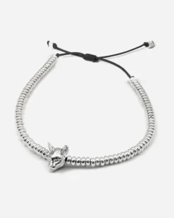 BRACCIALE TESTA GATTO SIAMESE IN ARGENTO
