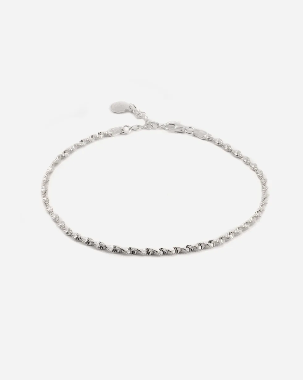 CAVIGLIERA DIAMOND TWISTER IN ARGENTO