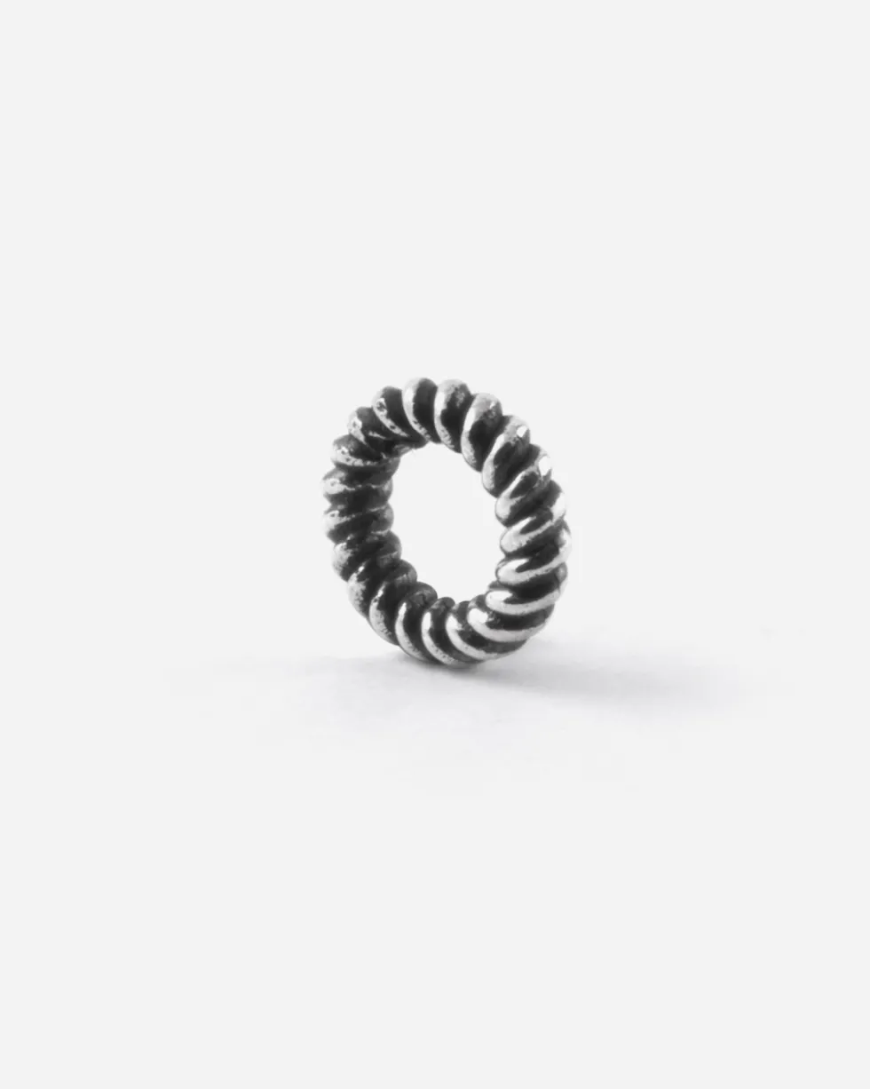 CHARM DISTANZIATORE ANELLINO TORCHON IN ARGENTO